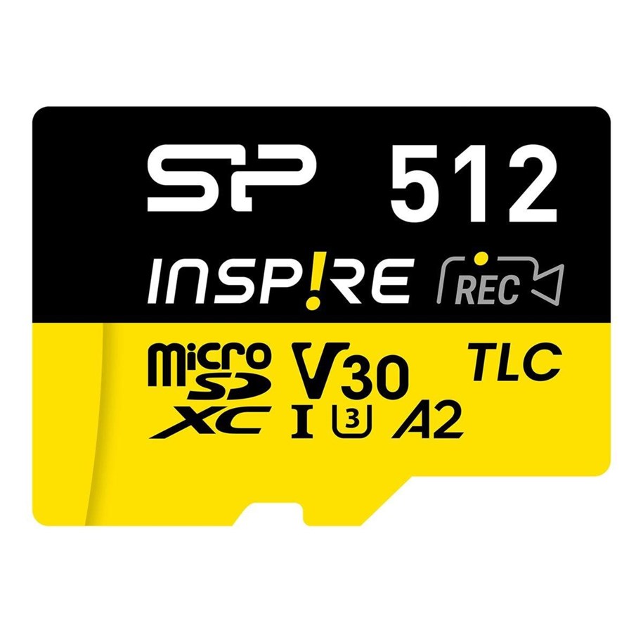 Speicherkarten - Silicon Power Inspire - flash memory card - 512 GB - microSDXC UHS-I U3 - SP512GBSTXLA2V1NSP
