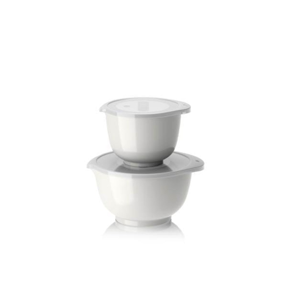 Küchenzubehör - Rosti - Margrethe bowls Set of 2 + lids - White - 29928