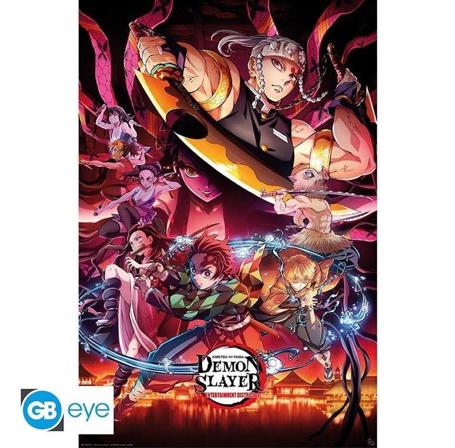 Merchandise - ABYstyle - DEMON SLAYER Poster Entertainment District (91.5x61cm) - Plakat - 3665361108115
