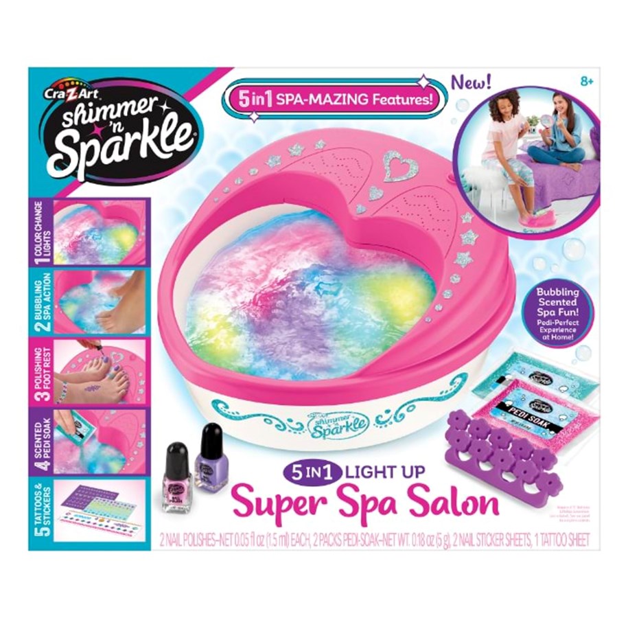 Kreativ-Spiele - Shimmer n Sparkle 5 IN 1 LIGHT UP SPA SALON - 65628