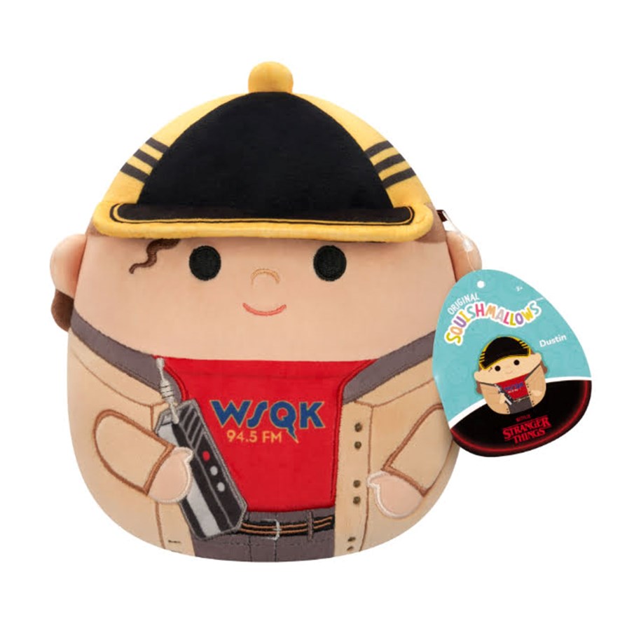 Plush - Squishmallows 20 CM STRANGER THINGS DUSTIN - SQSR00206