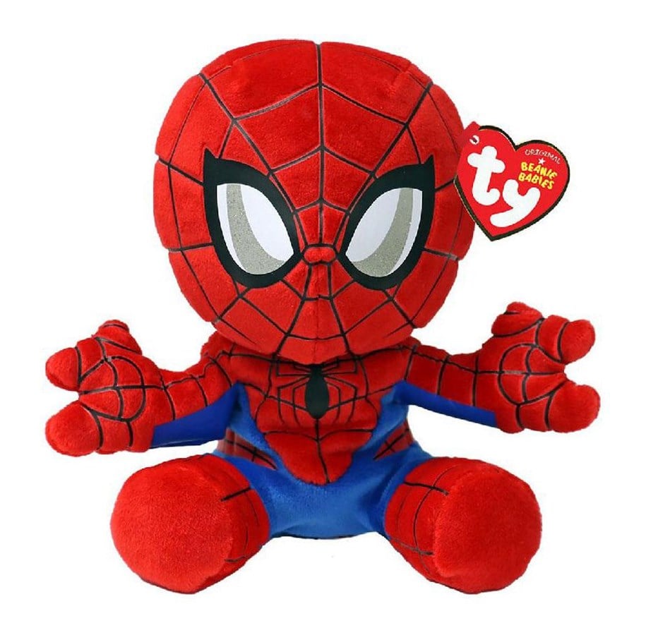 Plush - Ty Beanie Babies Marvel Spiderman Soft 15cm - 2012371