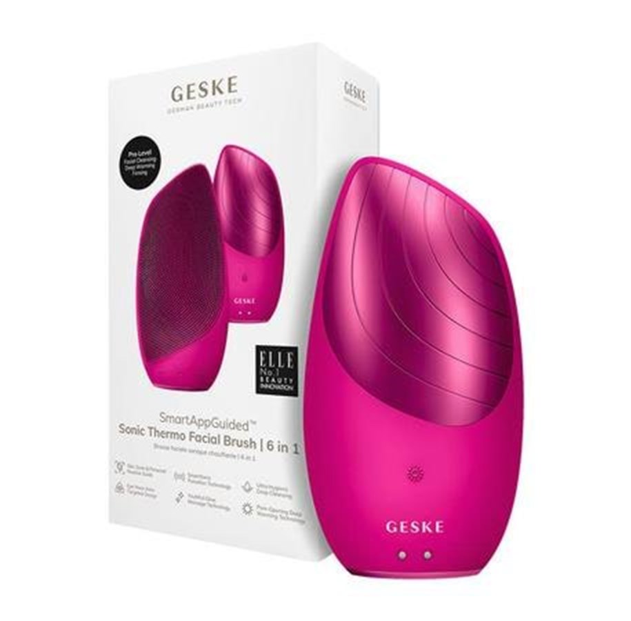 Gesichtspflege - Geske Thermo Facial Brush 6-in-1 - Magenta - GK000007MG01
