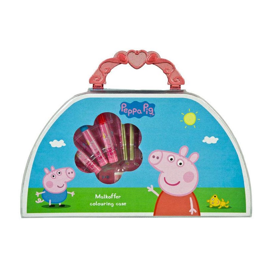Kreativ-Spiele - Undercover Peppa Pig coloring case 51 pcs. - PIPA4221