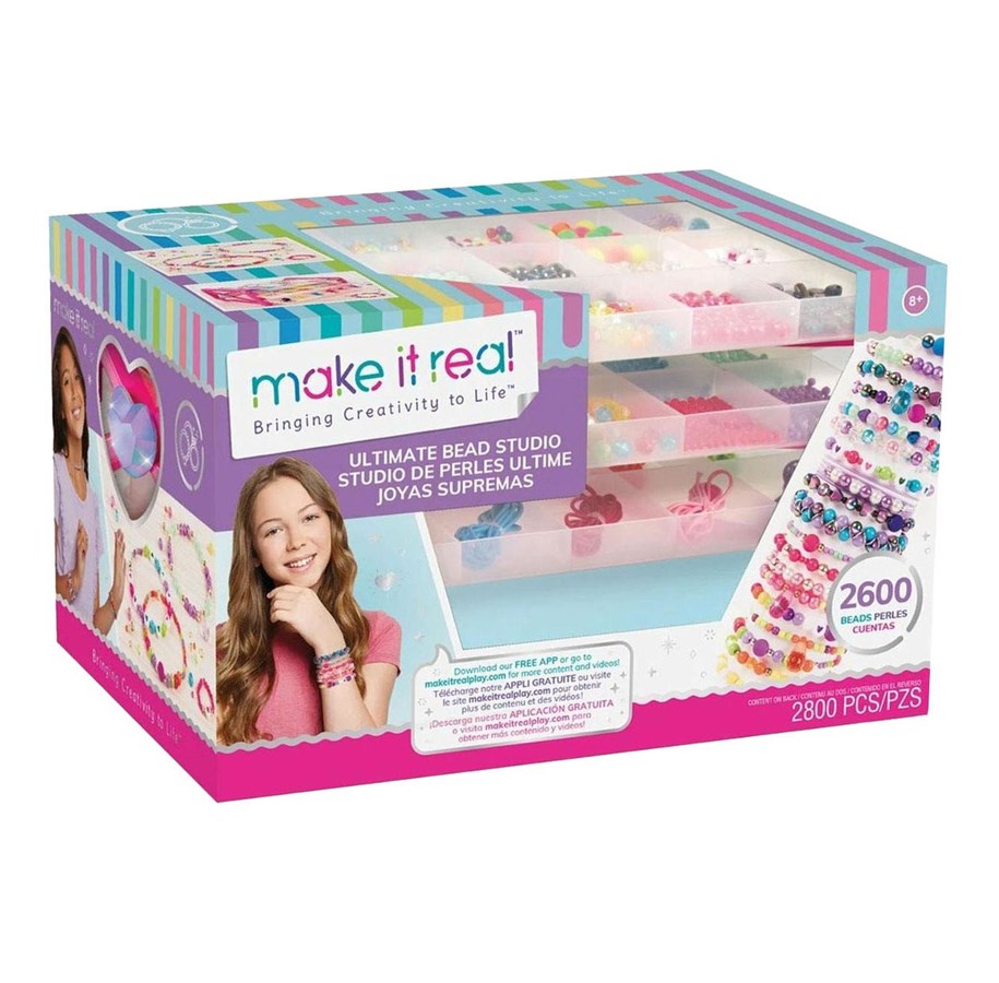Kreativ-Spiele - Spectron Make it Real - Bracelet Making Kit 2600 Beads - MR1701