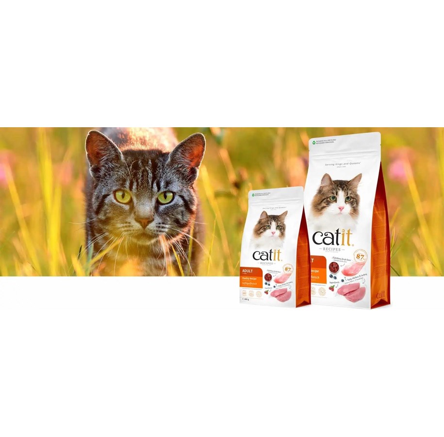 Katzen - Catit - Recipes dry food for adult cats - poultry - 2 kg - 44506