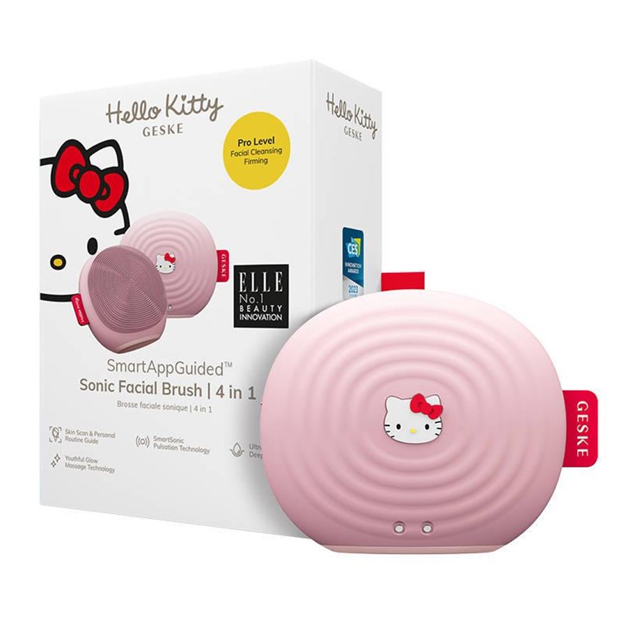 Gesichtspflege - Geske Facial Cleaning Sonic Brush 4-in-1 | Hello Kitty Pink - HK000011PI01