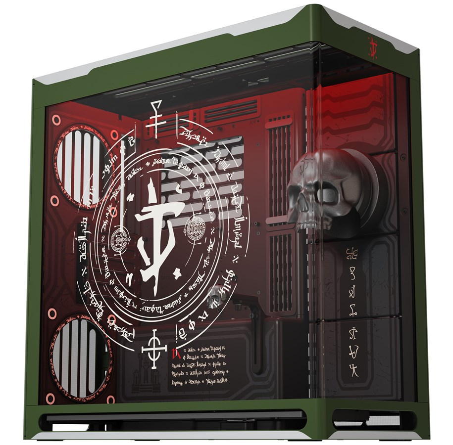 Gehäuse - Havn HS 420 DOOM The Dark Ages (Limited Edition) - Gehäuse - Fulltower - Grün - HVN-CA-HS420-05-DOOM