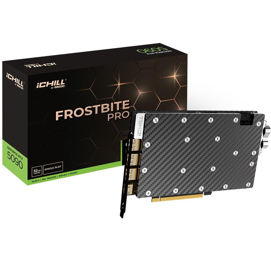 Grafikkarte - Inno3D GeForce RTX 5090 iCHILL Frostbite Pro - 32GB GDDR7 RAM - Grafikkarte - C50903-32D7X-1759FBP