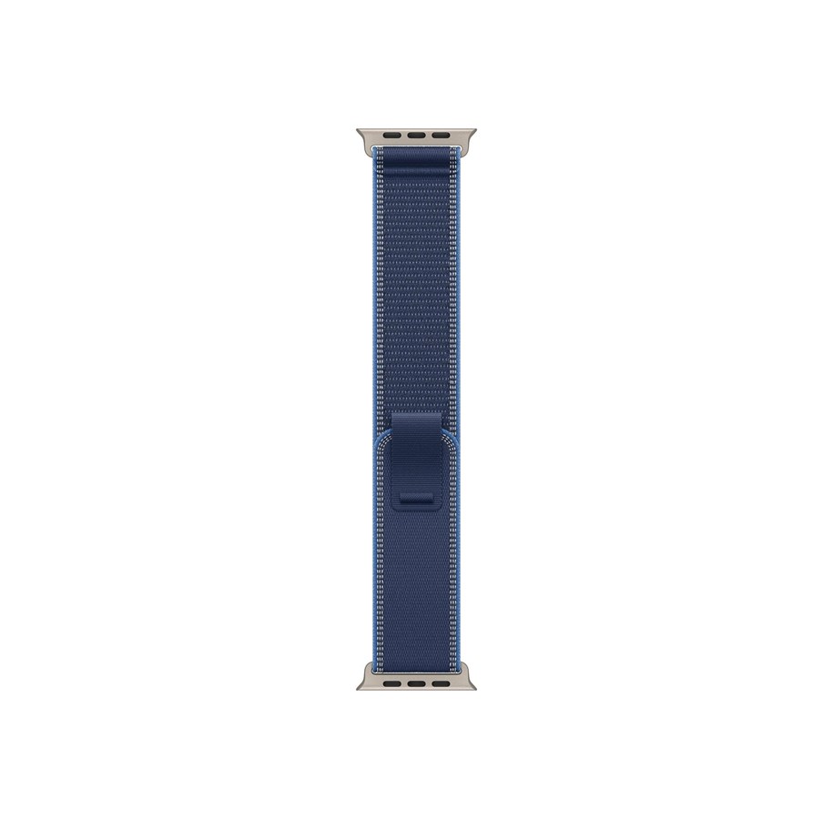 Smartwatch - Accessories - Apple 49mm Blue/Bright Blue Trail Loop - S/M - Natural Titanium Finish - MFT64ZM/A