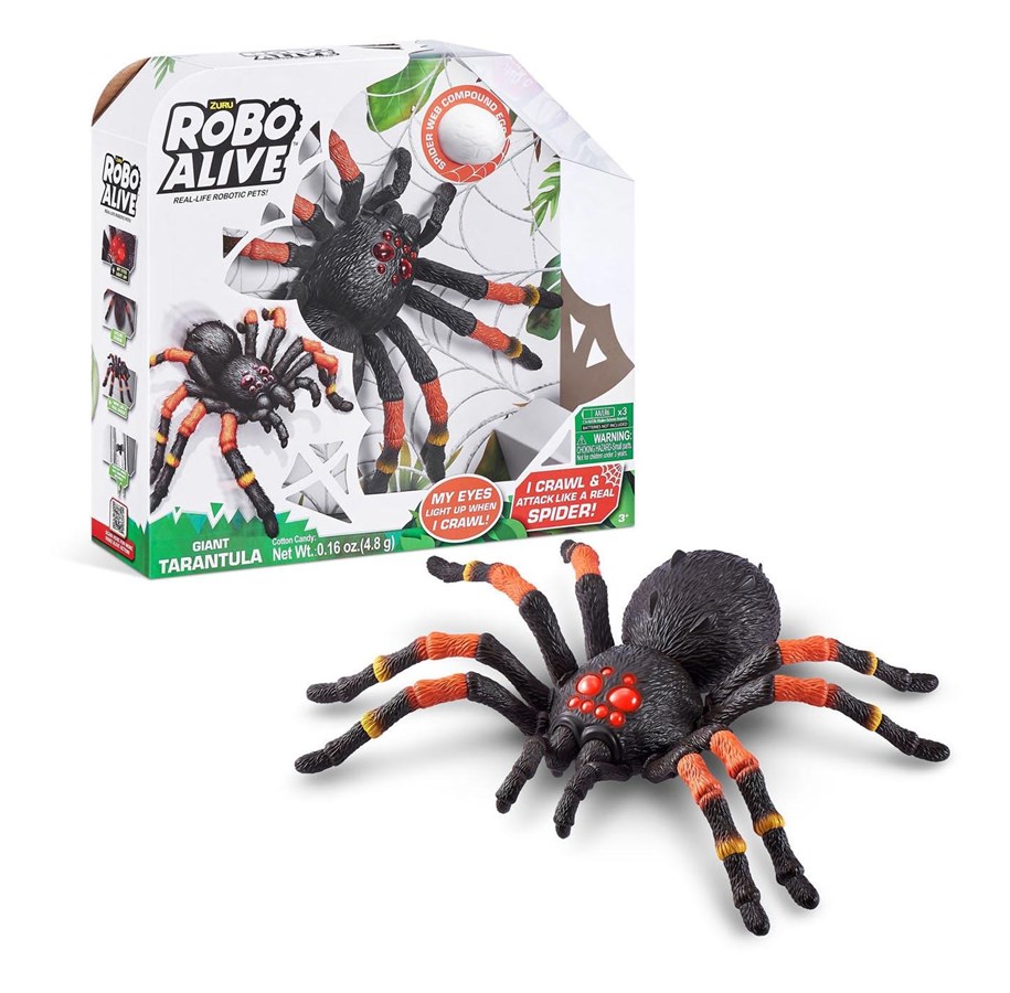 Figuren - RoboAlive Robo Alive Giant Tarantula with Spider Web Slime - 7170