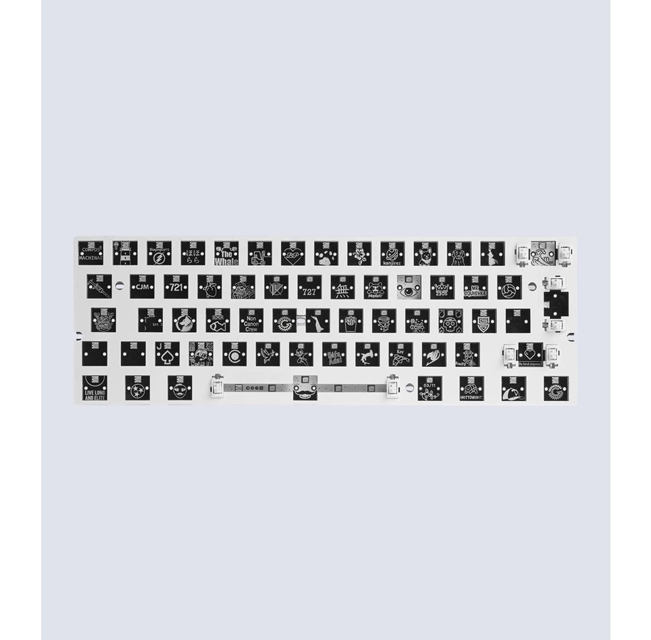 Tastaturen - Wooting 60HE+ Module - ISO - No switch - Gaming Tastatur (TKL) - 80% - Universal - Schwarz - WK3-ISO-N00-M01