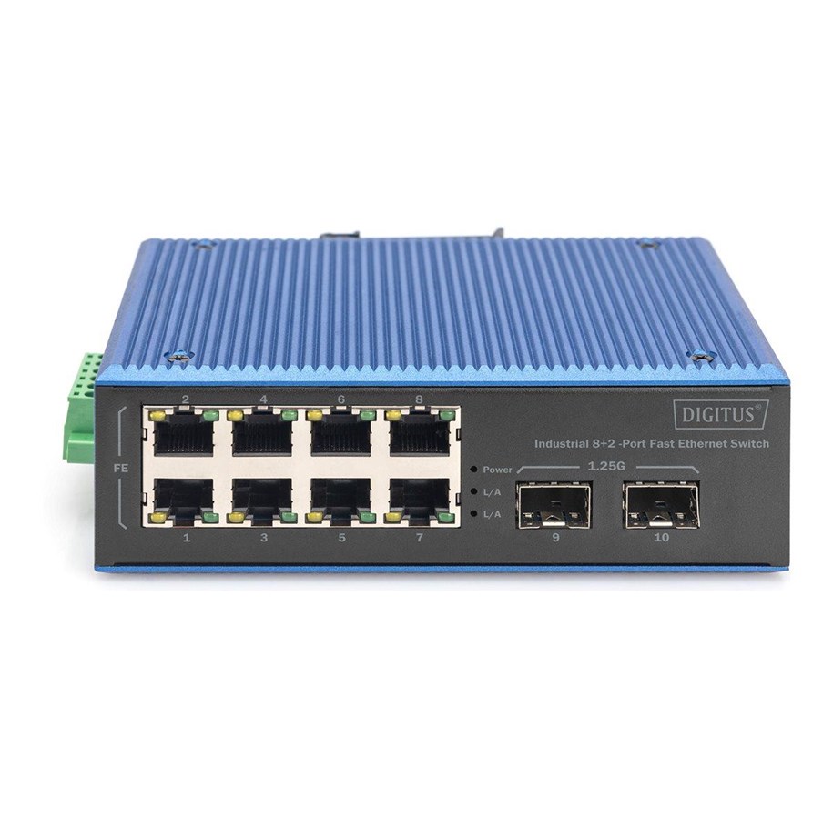 Switches - DIGITUS DN-651146 - switch - industrial - 8 ports - DN-651146