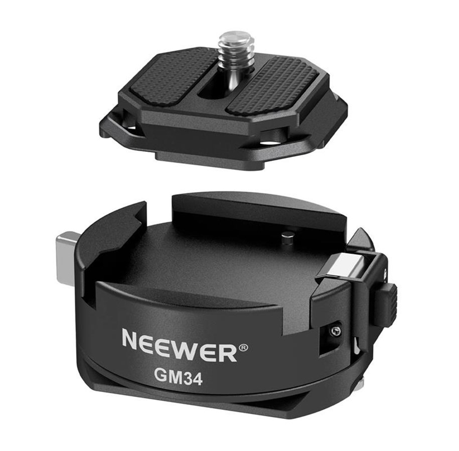 Foto & Video Zubehör - Neewer GM34 Arca-Swiss Quick Release with Plate - B0CZRD5GDF