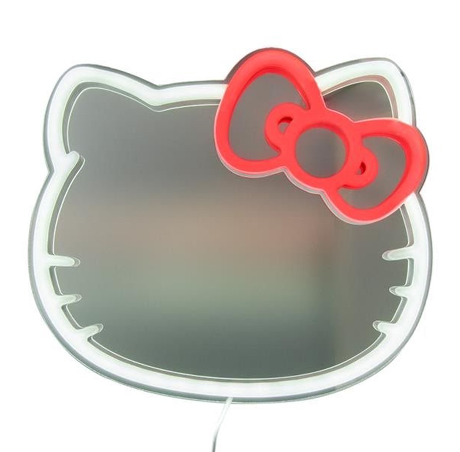 Merchandise - Paladone - HELLO KITTY WALL MOUNTABLE LED NEON MIRROR - Lampe - PP14620HKVN