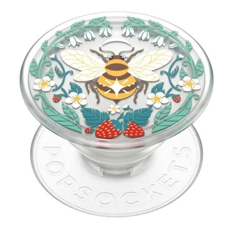 Handys - Anderes Zubehör - PopSockets PlantCore Grip Bee Boho Phone Holder an - EUR000140-0