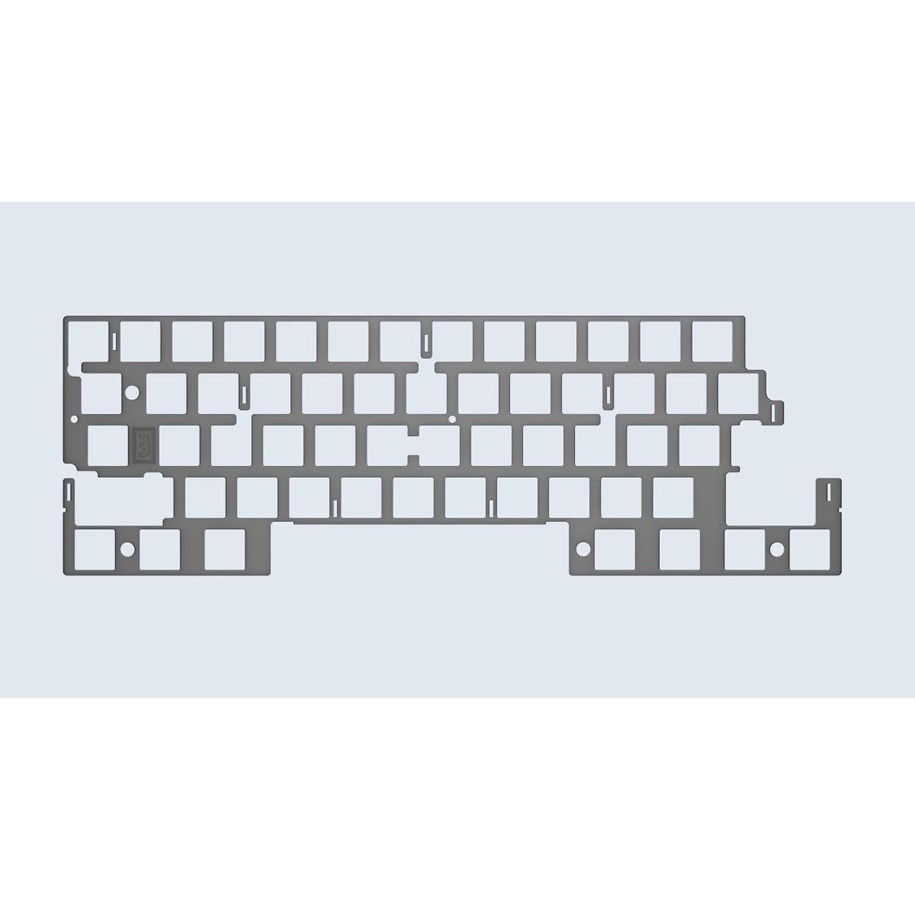 Tastaturen - Wooting 60HE PC Switch Plate - Upgrade-Zubehör - ISO - Weiss - AC1-WK3-ISO-PC01