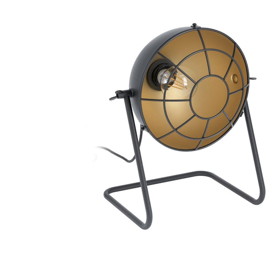 Lampen - EGLO TREBURLEY TISCH SCHWARZ/GOLD - 43185