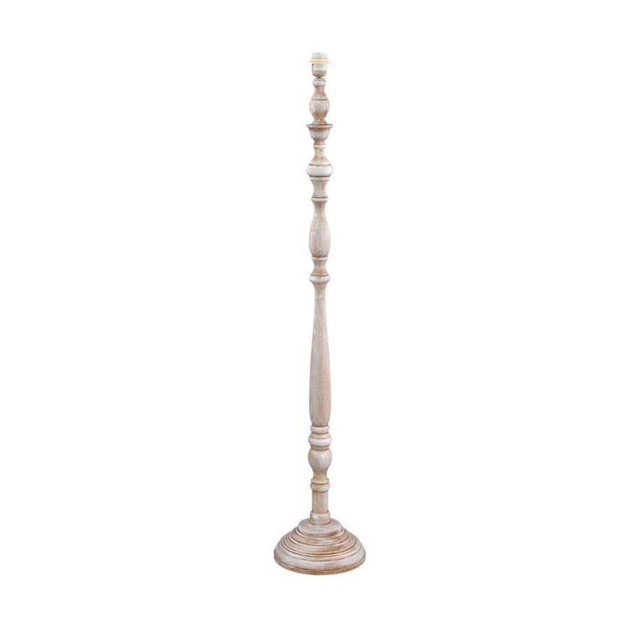 Lampen - EGLO LINNINGTON-BODEN OHNE SCHIRM H1330 ANTIK WEISS - 49723