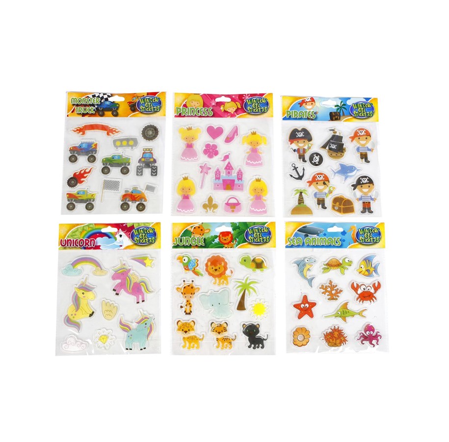 Kleine Mitbringsel für Kinder - Pocket Money Gel Stickers 1 pcs - assorted - 590161