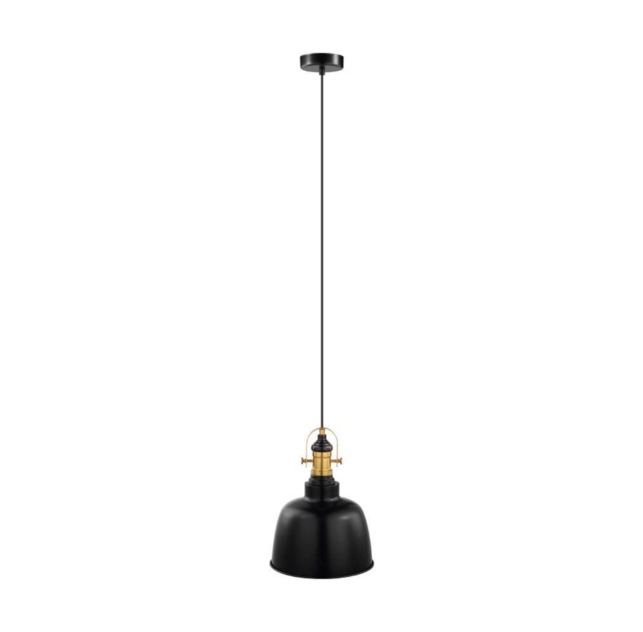 Lampen - EGLO GILWELL PENDELLEUCHTE Ø250 SCHWARZ/MESSING - 49839