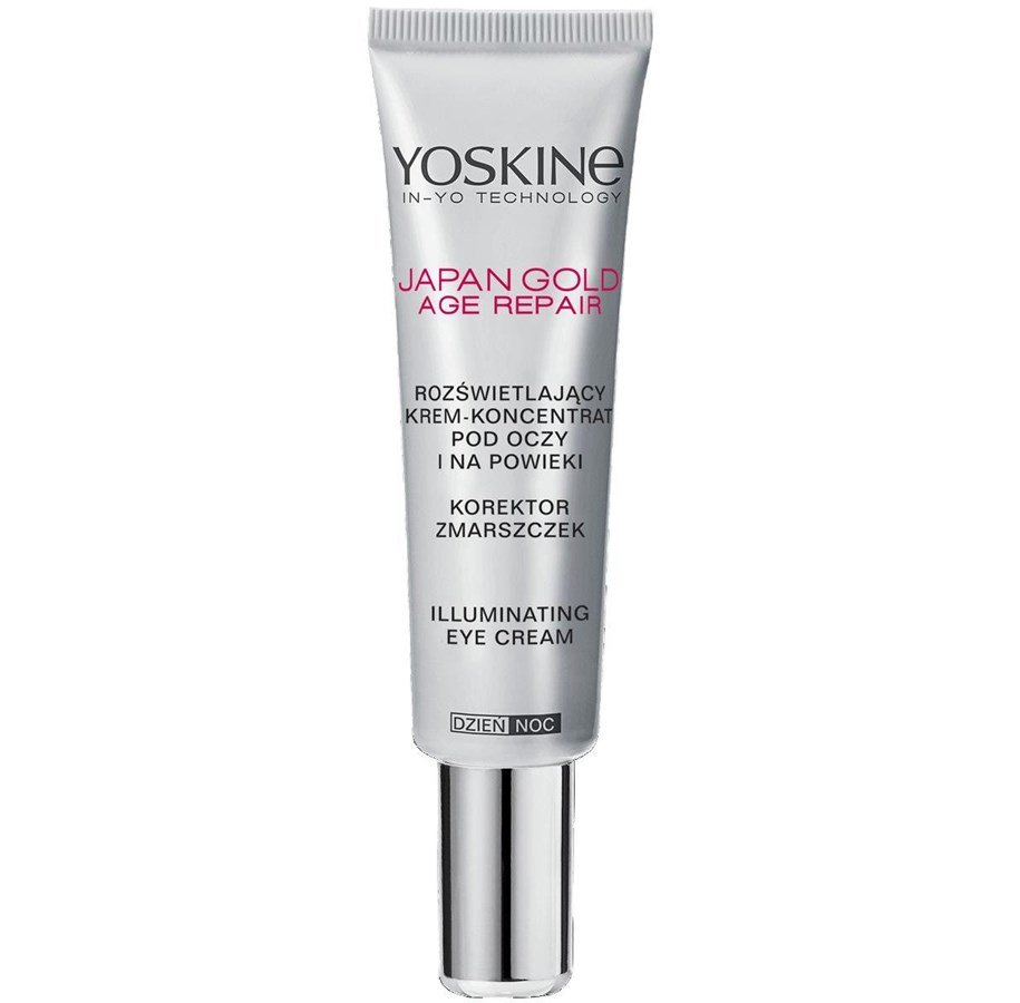 Gesichtspflege - Yoskine Japan Gold Illuminating Day & Night Eye Cream 15 ml - 5900525063816