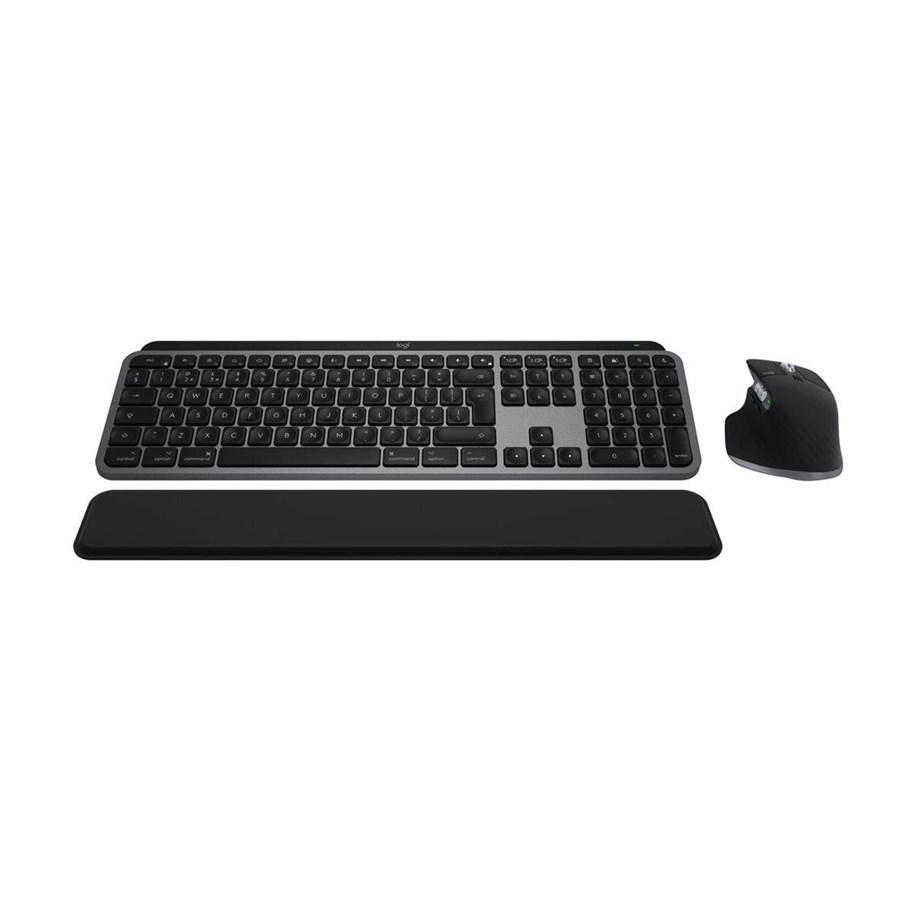Tastaturen - Logitech MX Keys S Combo - For Mac - CH - Tastatur & Maus Set - Schweiz - Grau - 920-012842