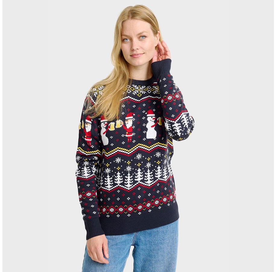Weihnachtspullover - Jule-Sweaters - Cheers Santa sweater - L/XL - 5740009933125