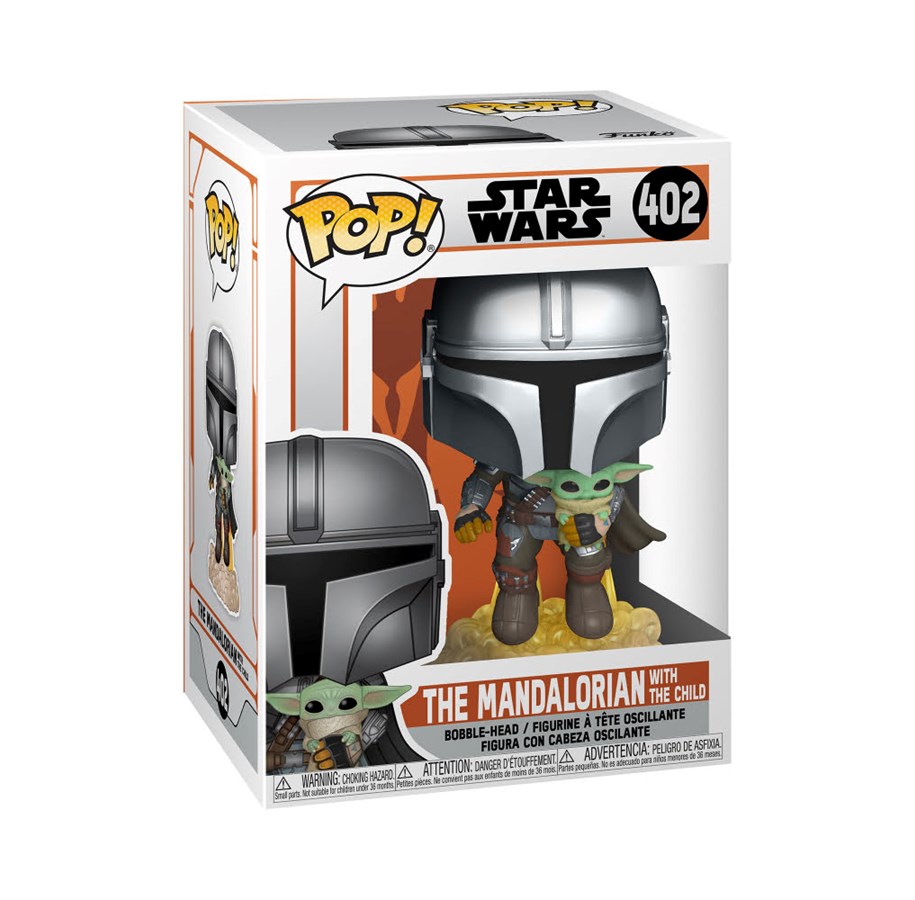 Merchandise - Funko! - POP Vinyl SW The Mandalorian Mando Flying - Figur - 50959