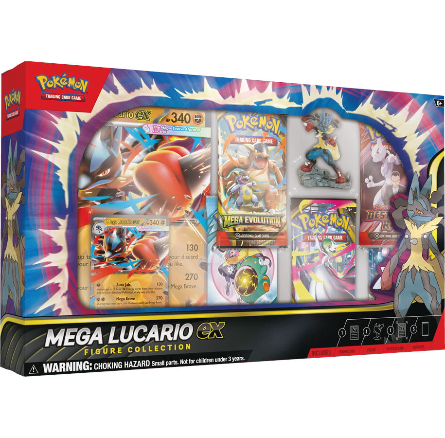 Pokemon - Pokemon TCG Mega Lucario ex Box Figure Collection - POK10066-101