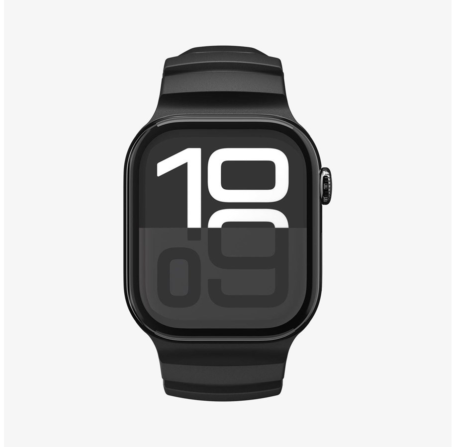 Smartwatch - Accessories - Spigen Silicone Band - black - Apple Watch 49mm/46mm/45mm/44mm - AMP10508
