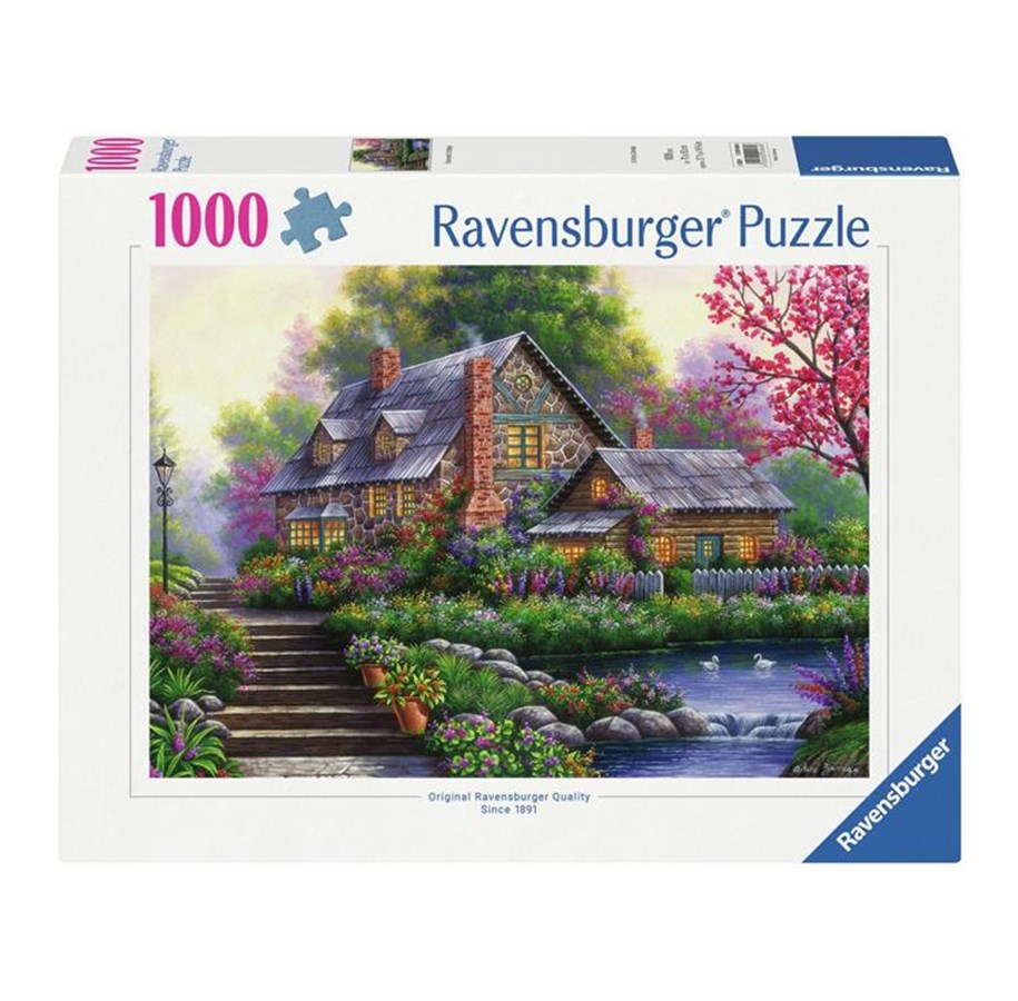 Puzzle - Ravensburger Jigsaw Puzzle Romantic Cottage 1000 pcs. Boden - 120004646