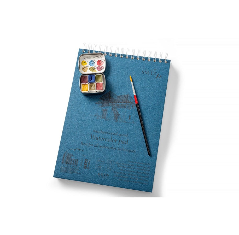 Blöcke, Formulare und Notizbücher - SMLT Drawing pad WATERCOLOR paper. A5. 280g. - SM101-A5