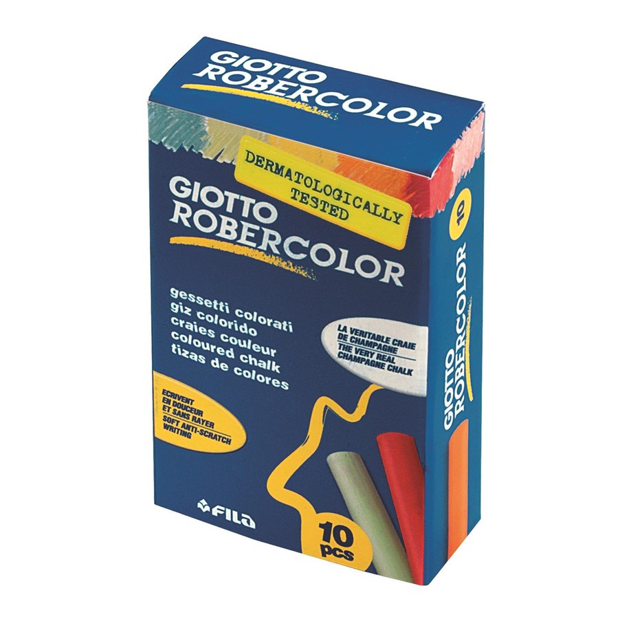 Utensilien zum Schreiben und Zeichnen - Giottos blackboard chalk 10mm. Ass. 10 pcs. - 5389 00