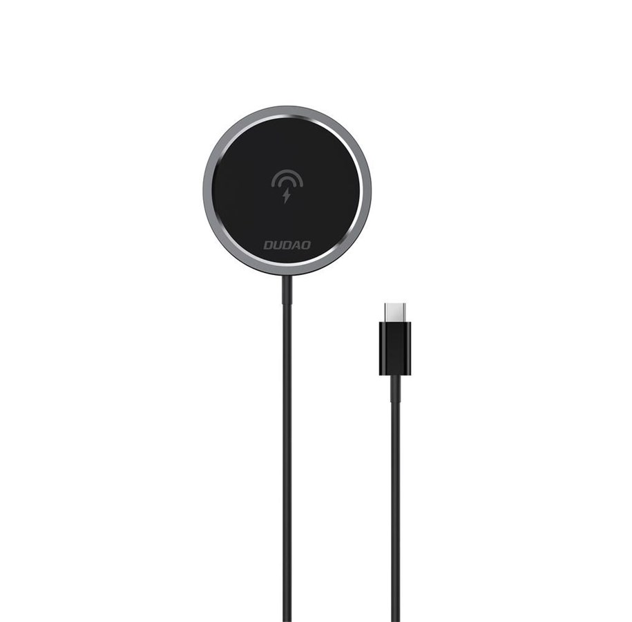 Handys - Adapter und Ladegeräte - Dudao MagSafe 15W inductive charger - black - 6973687247652