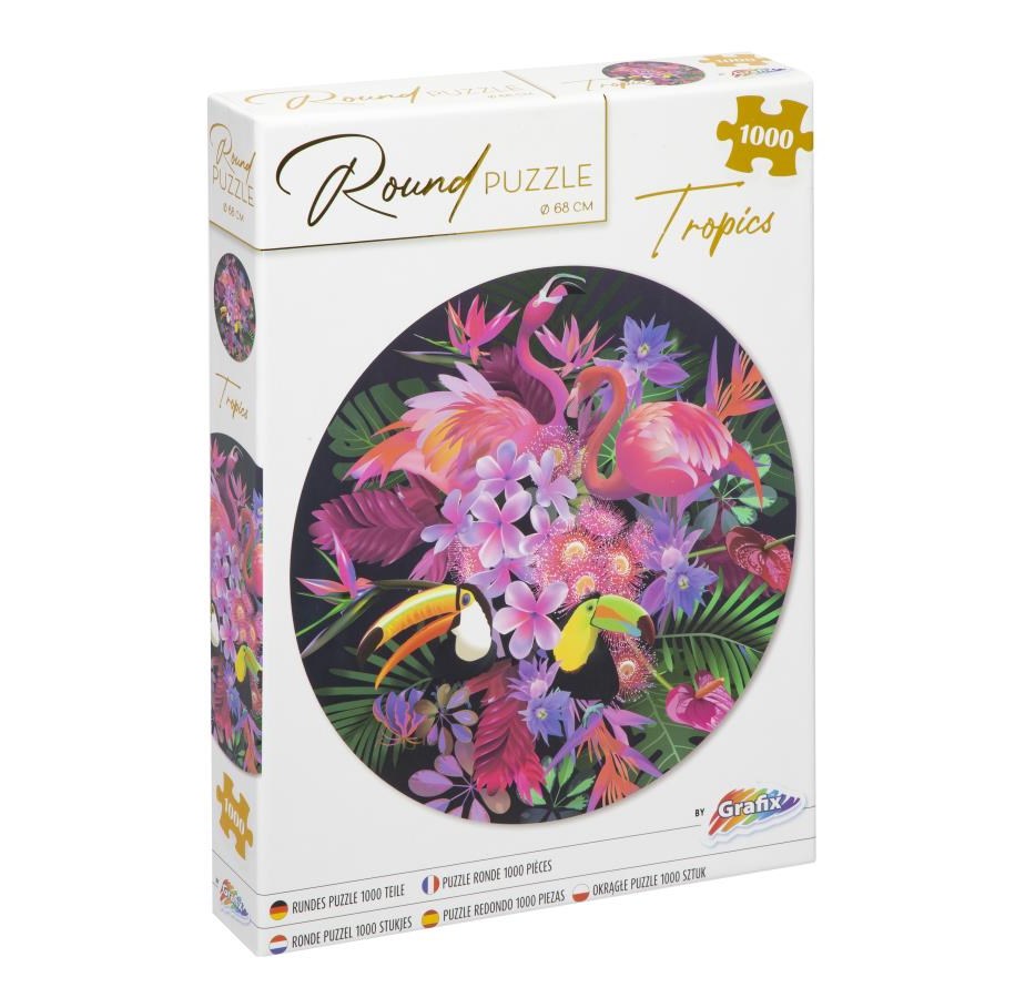 Spielzeug - Creative Craft Group Puzzle 1.000 pieces. Round. TROPICS - 400078-4