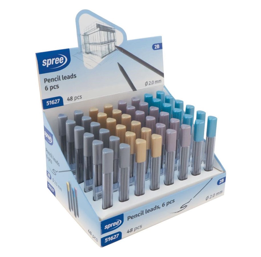 Utensilien zum Schreiben und Zeichnen - SPREE Pencilminer 2.0 2B case with 6 pcs. - 51627