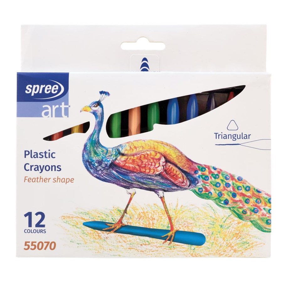 Hobby-Zubehör - SPREE Crayons 12 pcs Triangular - 55070
