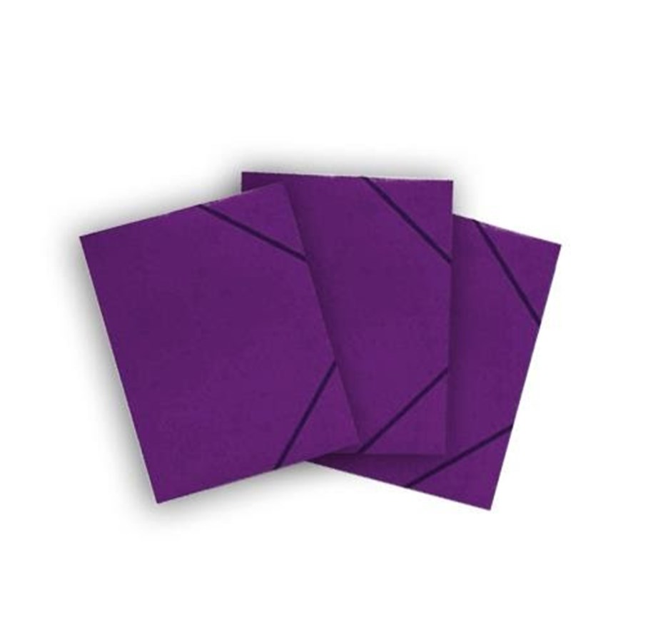 Papier, Fotopapier und Etiketten - BRIGHTOFFICE Elastic folder cardboard C4 3 cl. purple - 7397057