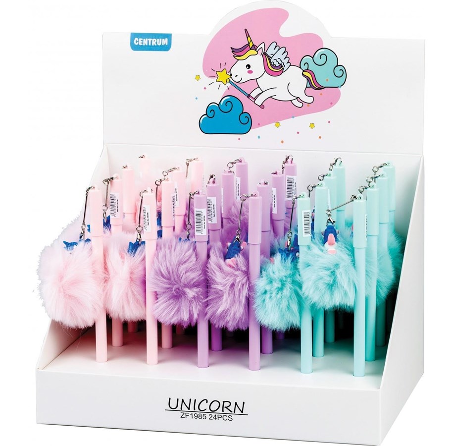 Utensilien zum Schreiben und Zeichnen - CENTRUM UNICORN POMPON ballpoint pen - 80790