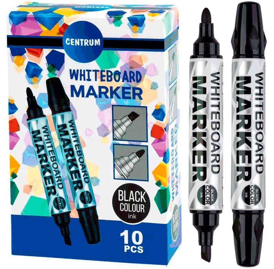 Utensilien zum Schreiben und Zeichnen - CENTRUM Whiteboard marker Dual Tip BLACK - 82000