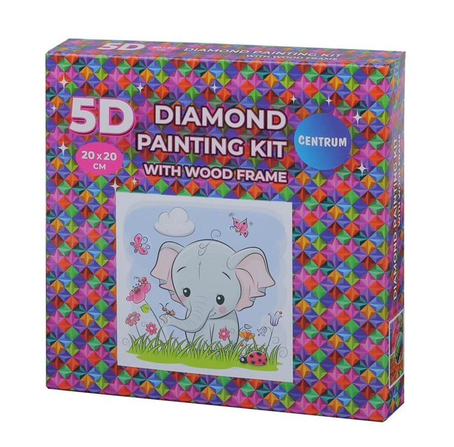 Hobby-Zubehör - CENTRUM Diamond Painting 20*20cm. w. wooden frame - 89775