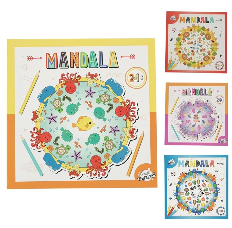 Spielzeug - Creative Craft Group Coloring book MANDALA 20.5*20.5cm - 08622