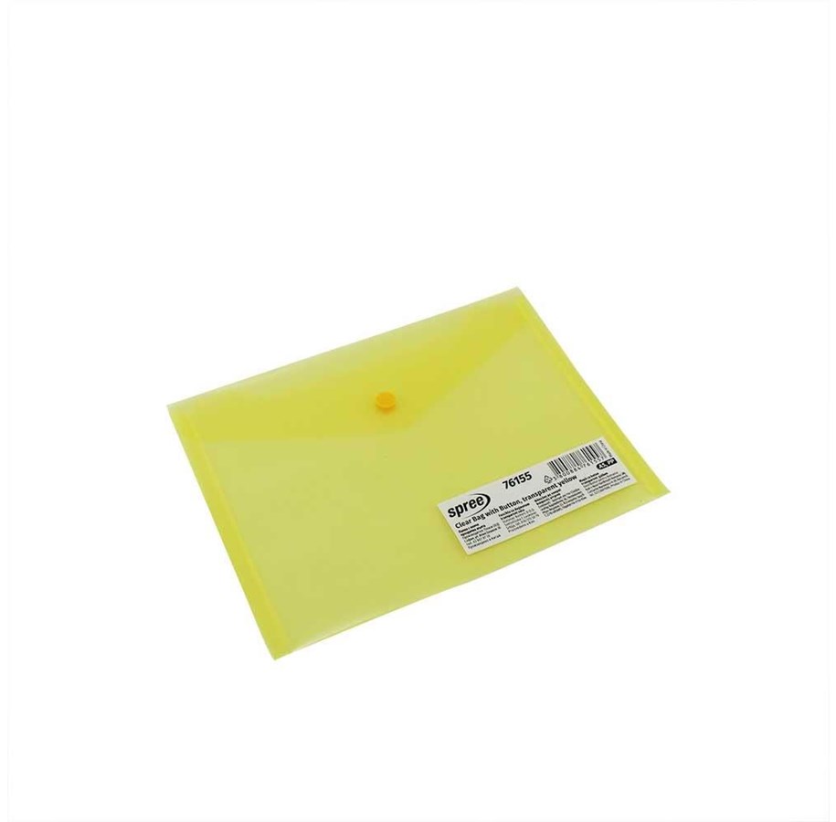 Taschen, Umschläge und Register - SPREE Envelope C5 plastic.12 pcs. clear. YELLOW - 76155
