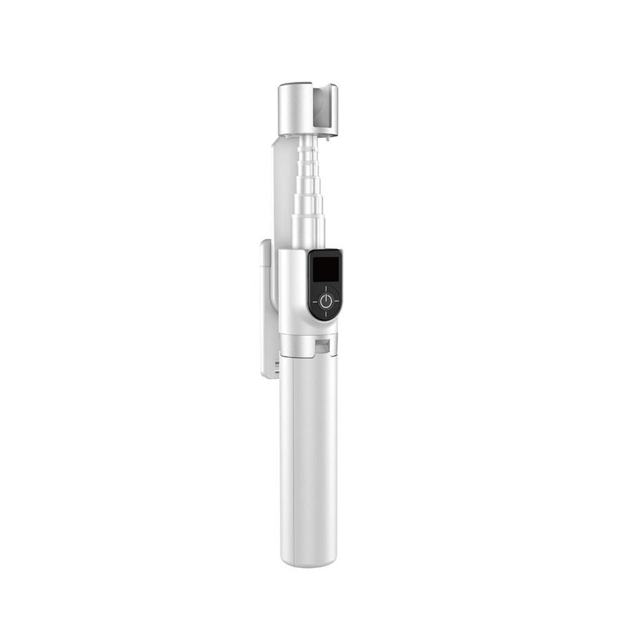 Handys - Anderes Zubehör - Dudao Selfie stick / telescopic pole with tripod  F18W - white - 6973687248345