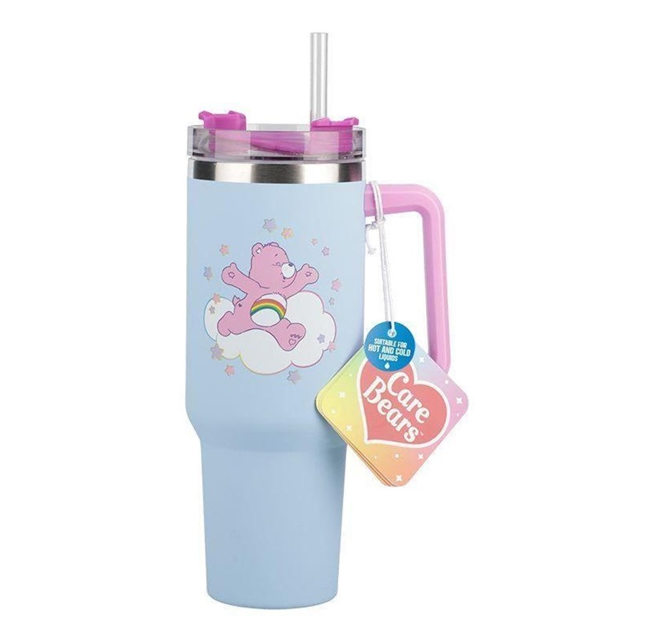 Merchandise - Paladone - Care Bears 1200ml Insulated Cup and Straw - Becher - PP14607CB