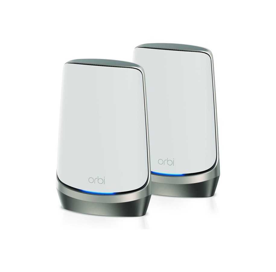 Wlan Router - Netgear Orbi 960 Series RBKE962 - Wi-Fi system - Wi-Fi 6E - desktop - Mesh router 802.11a/b/g/n/ac/ax (Wi-Fi 6E) - RBKE962-100EUS