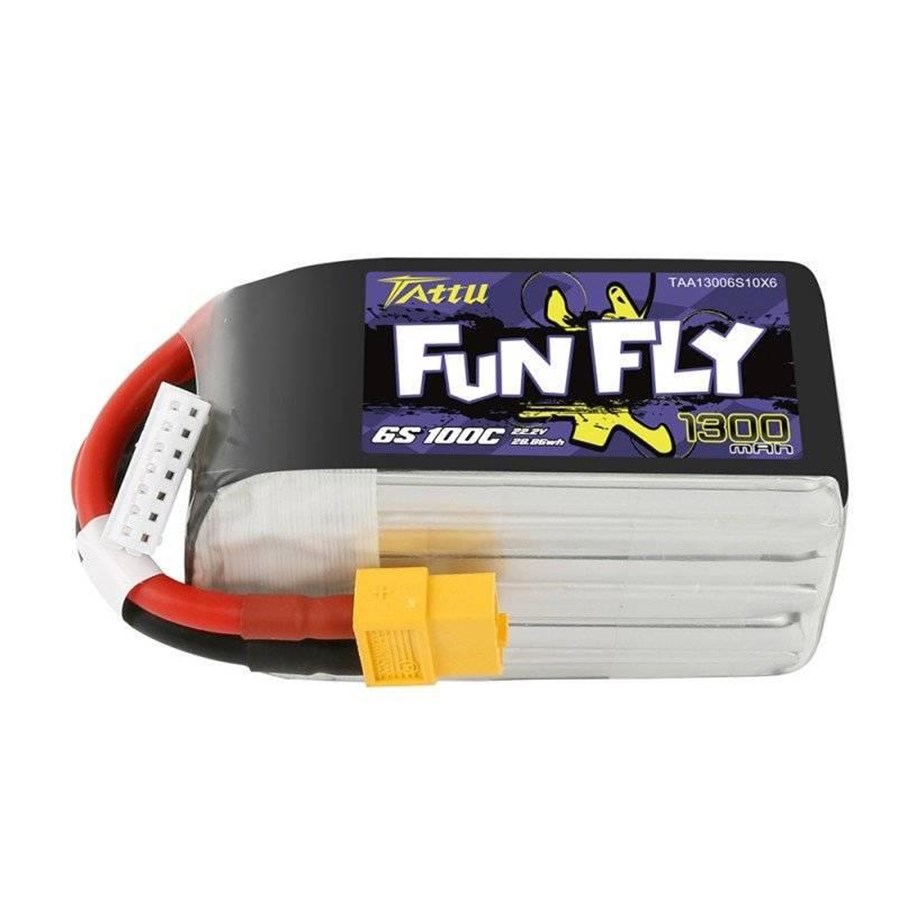 Batterien und Batteriegriffe - Gens ace &Tattu 1300 mAh 22.2 V 100C 6S1P XT60 Battery - TAA13006S10X6