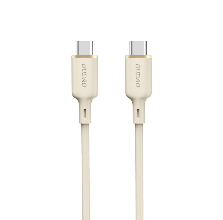 USB Kabel - Dudao  L7SCC USB-C - USB-C cable 100W 2m - beige - 6976625331109