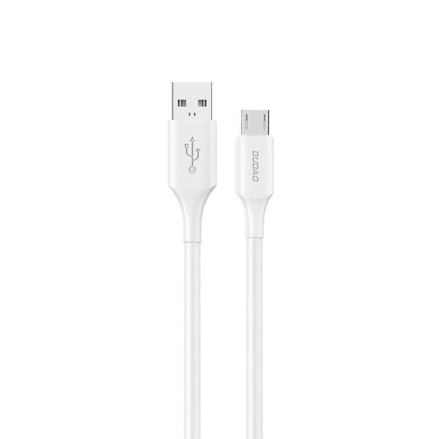 USB Kabel - Dudao USB-A / micro USB 6A cable 1.2 m - white - 6970379615690